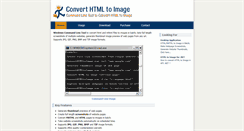 Desktop Screenshot of converthtmltoimage.com