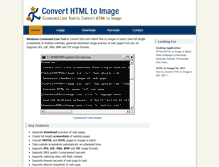 Tablet Screenshot of converthtmltoimage.com